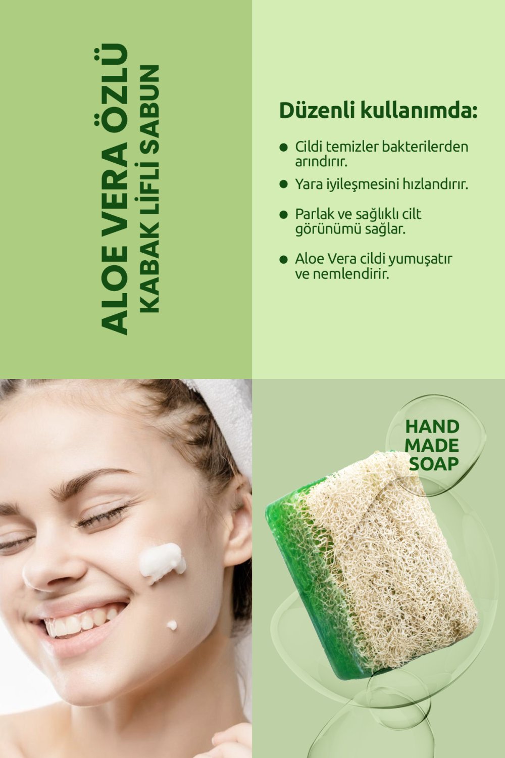 Doal Aloevera zl Kabak Lifli Sabun 130g En Uygun Fiyatlarla